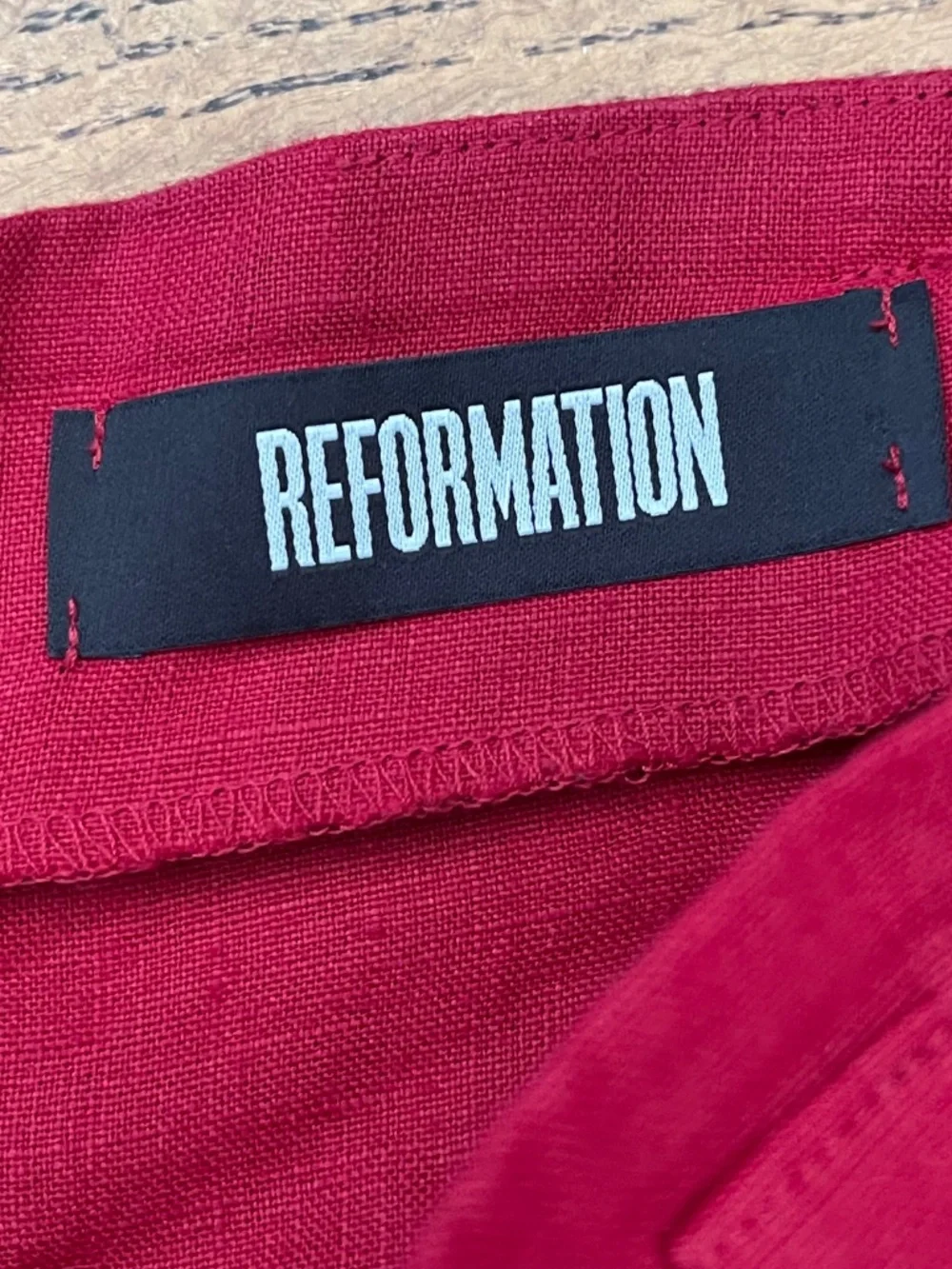 Reformation Saldana Linen Trousers